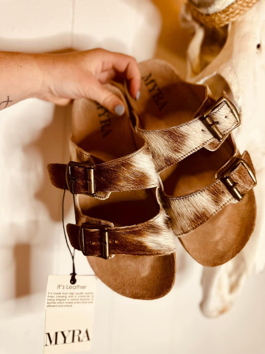 Cowhide Sandals **PRE ORDER**