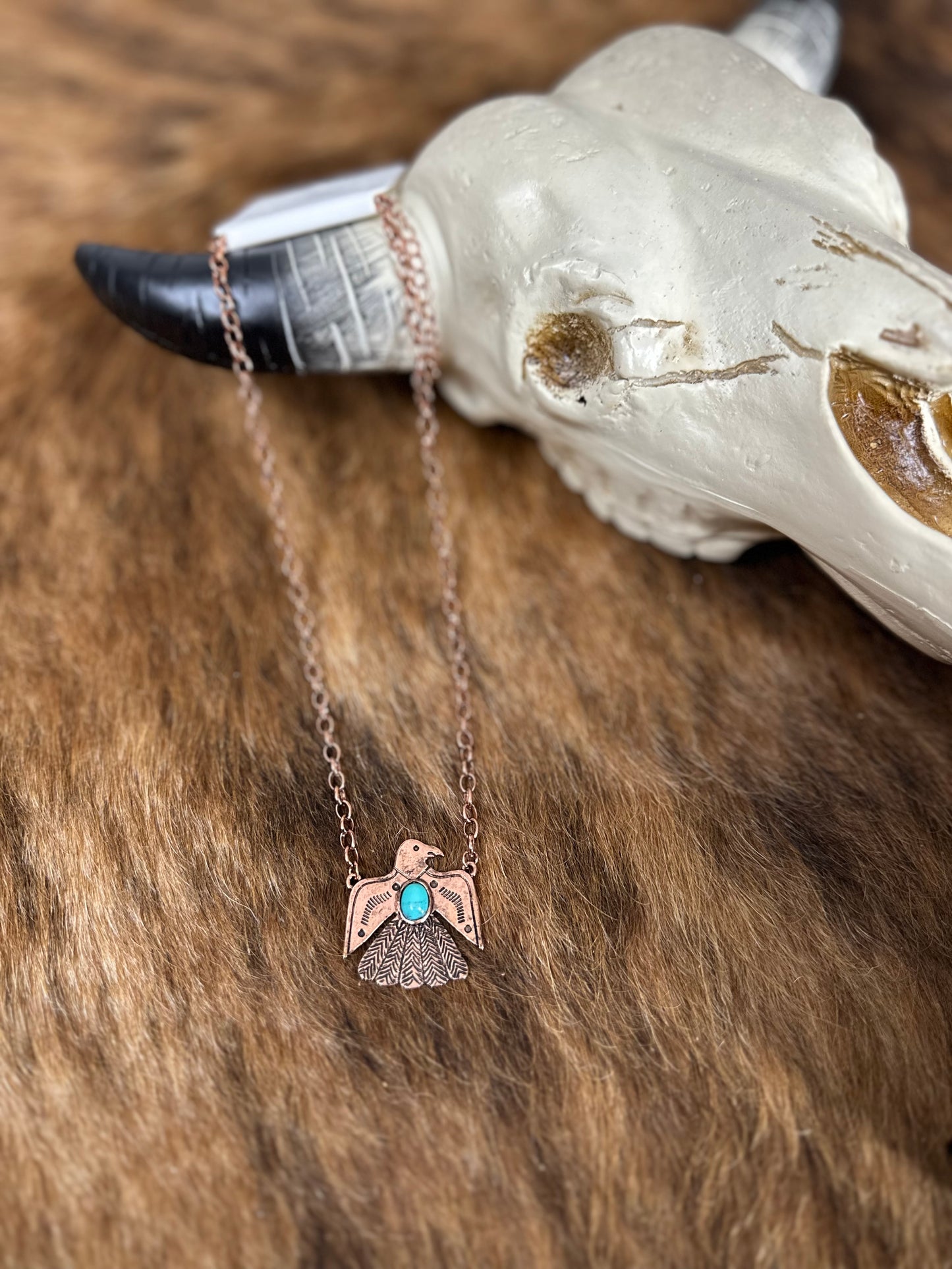 Coppertone Thunderbird Necklace