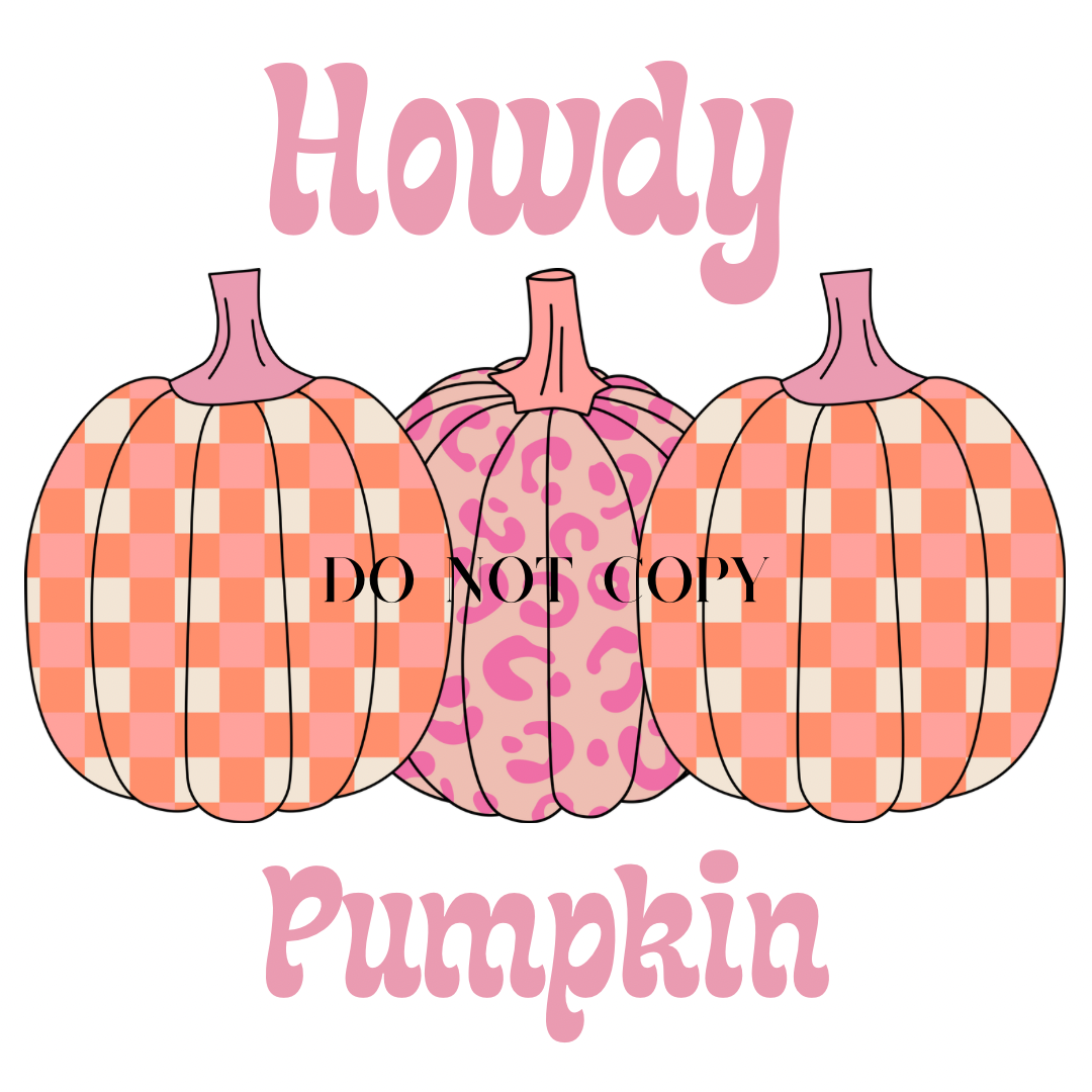 **DIGITAL DOWNLOAD** Howdy Pumpkin