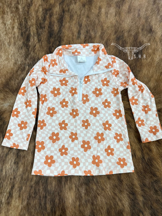 Retro Floral Kid’s Pull-over